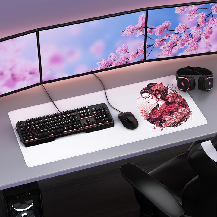 TITANWOLF - XXL Speed Gaming Mauspad 900 x 400mm - XXL Mousepad - Tischunterlage Large Size - verbes