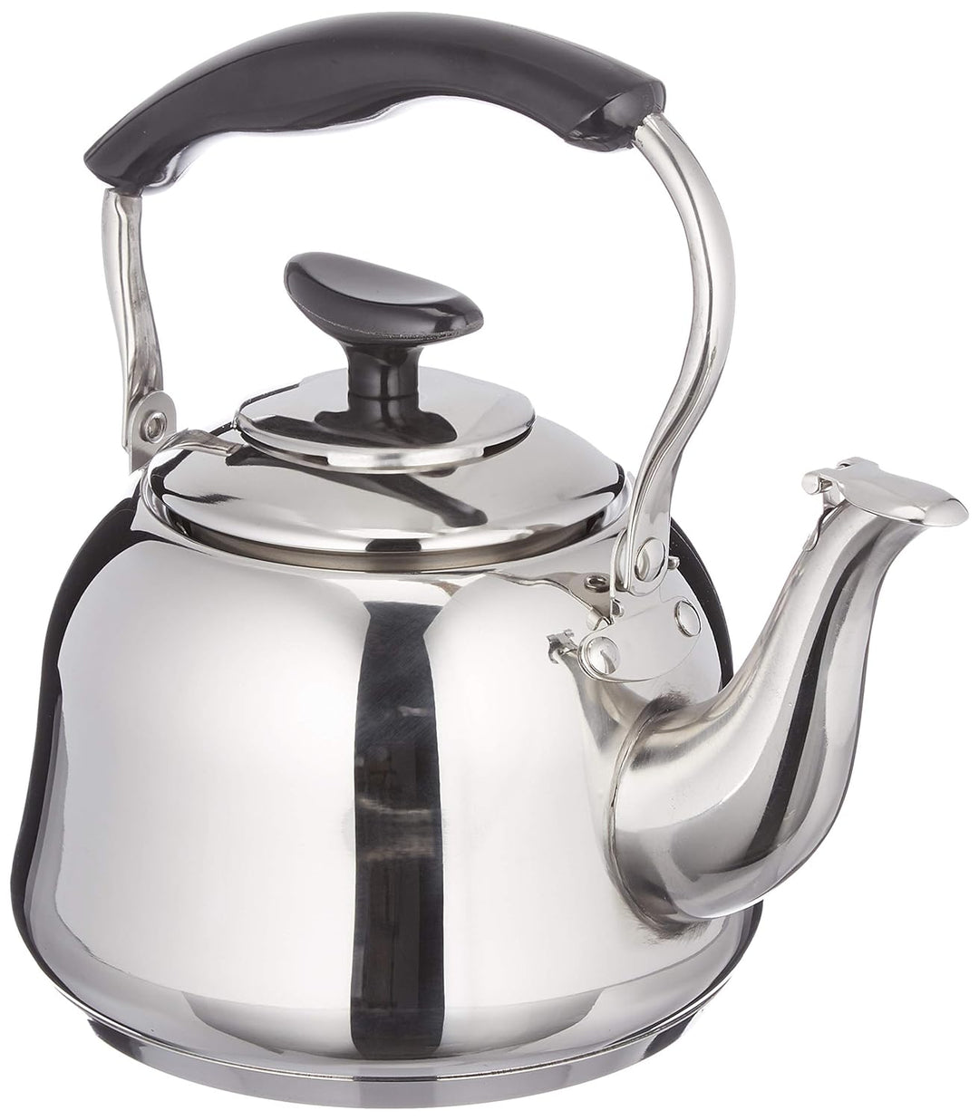cilio Wasserkessel CLASSICO für 1 Liter Wasser | Höhe: 24,5 cm | Ø: 17 cm | poliertes Edelstahl | Ka