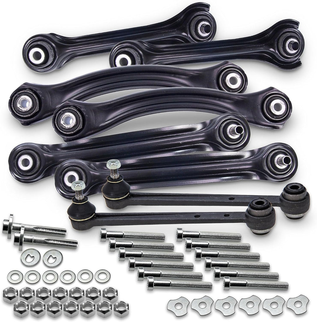 ATEC Germany Querlenkerset 2x Querlenker Hinterachse hinten unten vorne, 2x Querlenker Hinterachse h