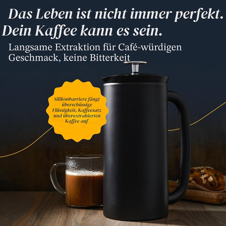 ESPRO P7 French Press Kaffeebereiter – Doppelwandig isoliert aus Edelstahl mit Mikrofilter, 950 ml,