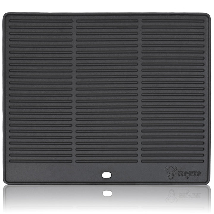 BBQ-Toro Gusseisen Grillplatte | 48,5 x 32 cm | Wendeplatte, beidseitig verwendbar | Rechteckig, Uni