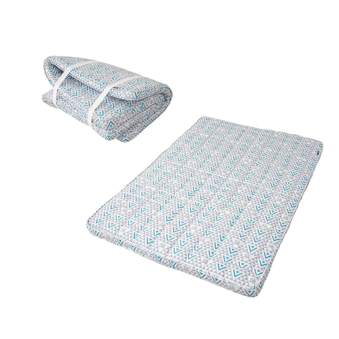 EMOOR Japanische Gepolsterte Futon Matratze Machi 140 x 202 cm Triangle-Grau (Shinsengumi Makoto), U
