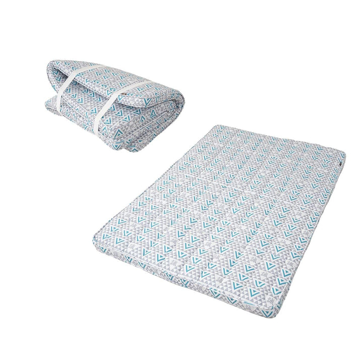 EMOOR Japanische Gepolsterte Futon Matratze Machi 140 x 202 cm Triangle-Grau (Shinsengumi Makoto), U