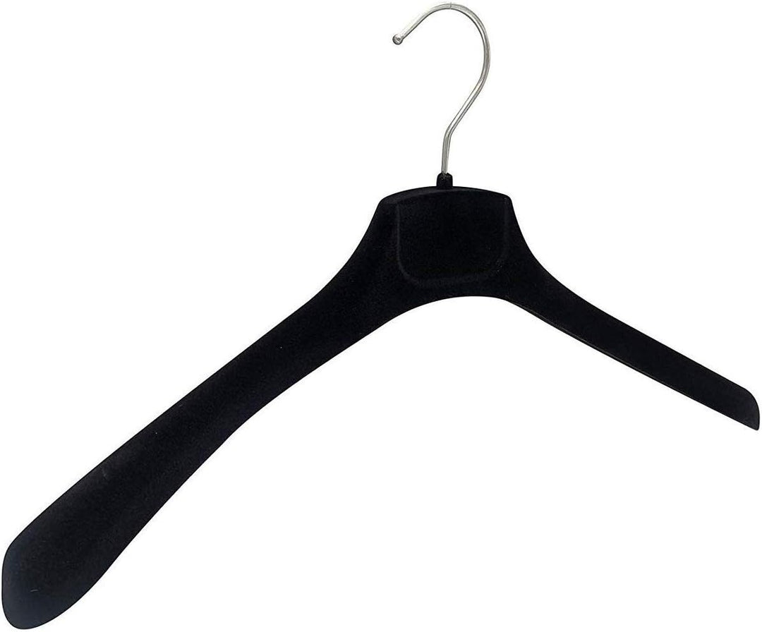 Kleiderbügel Samt Jacken Mäntel Breite Schulter Beflockt rutschfest für Kleidung (39cm), 39cm