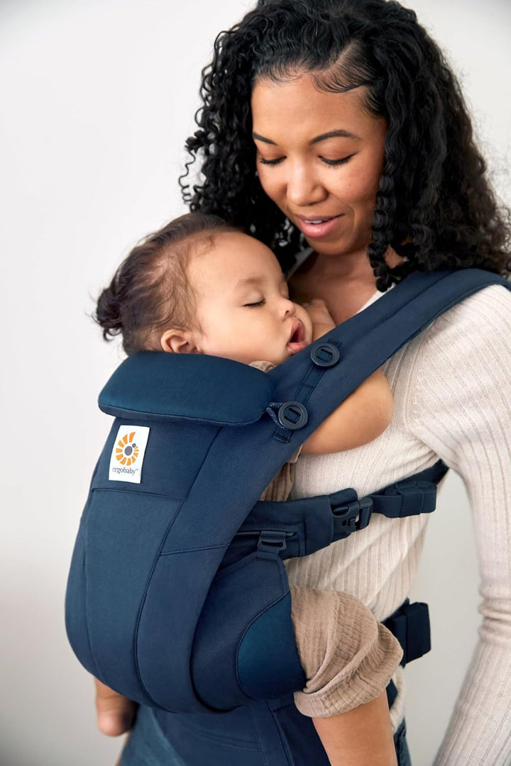 Ergobaby Omni Dream Babytrage für Neugeborene ab Geburt bis 20kg, 4 Positionen SoftTouch Cotton Ergo