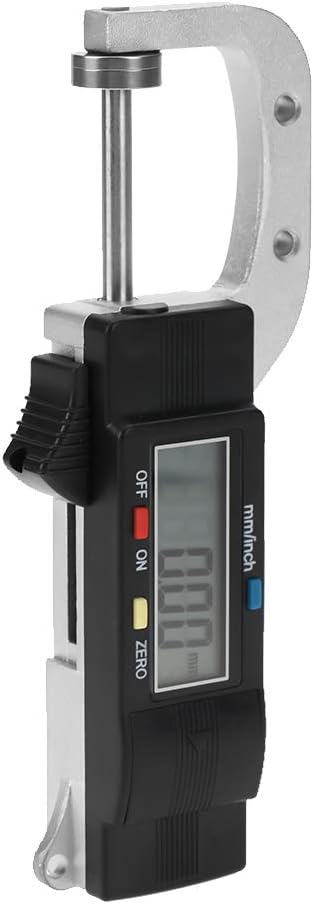 Hilitand Dickenmessgerät, 0–25 mm, horizontal, elektronisches Werkzeug zur Messung der Dicke, mit di