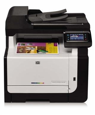 HP ColorLaserJet Pro CM1415fnw USB2 Ethernet Wireless 150-sheet Input Tray 12ppm Black 8ppm Color (M