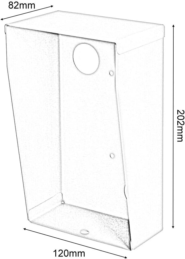 Universal Stahl Regenschutz-Gehäuse, schwarz