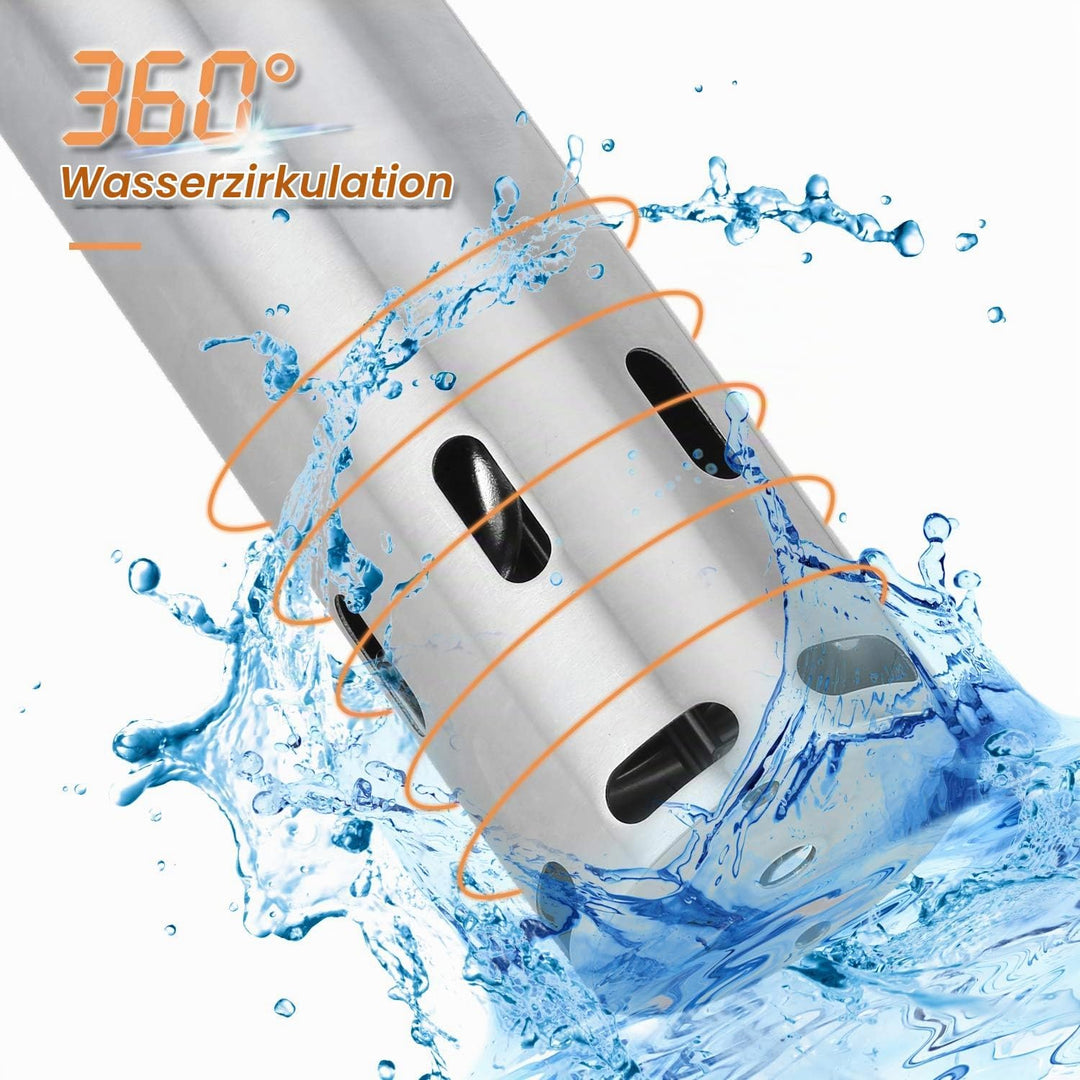 Sous Vide Garer Sous Vide Stick aus Edelstahl, Slow Cooker mit LED Touch-Display, 1000W Sous-vide Ga