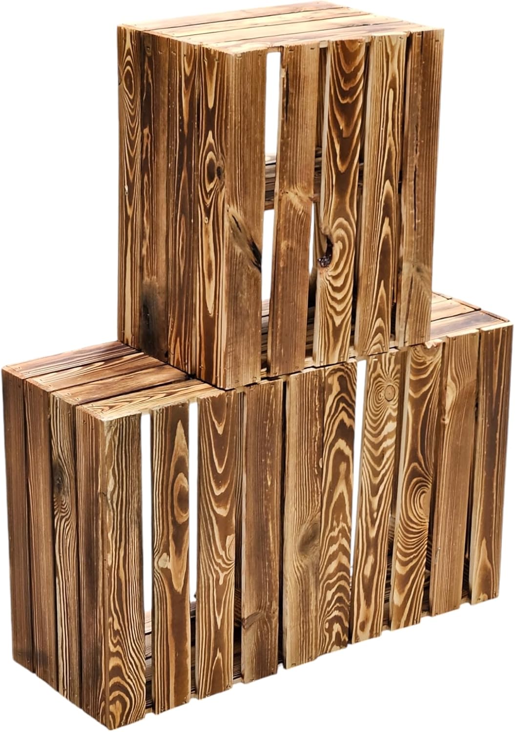 Obstkisten/Weinkisten/Holzkisten Tolle Set-Angebote -Geflammt oder Natur - massiv und stabil - Ideal