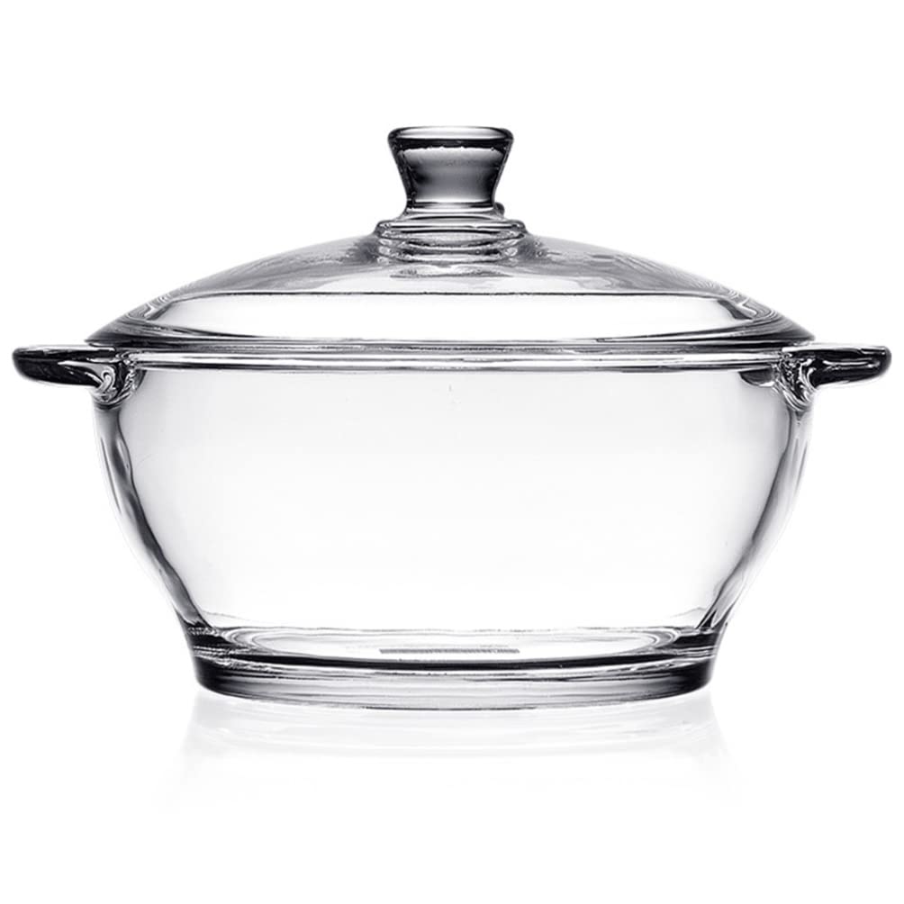 GANAZONO Glastopf Kochen Glas-Kochgeschirr Suppenterrine Aus Borosilikatglas Widerstandsfähiger Nude