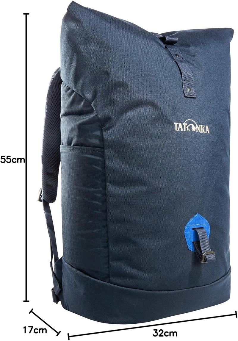 Tatonka 34l Daypack Grip Rolltop Pack - Rucksack mit Rollverschluss und 15 Laptopfach - 34 Liter Nav