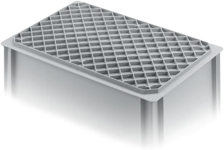 SuperSparSet 4x Eurobehälter mit geschlossenem Griff | HxBxT 40x30x40cm | 37 Liter | Grau | Eurobox,