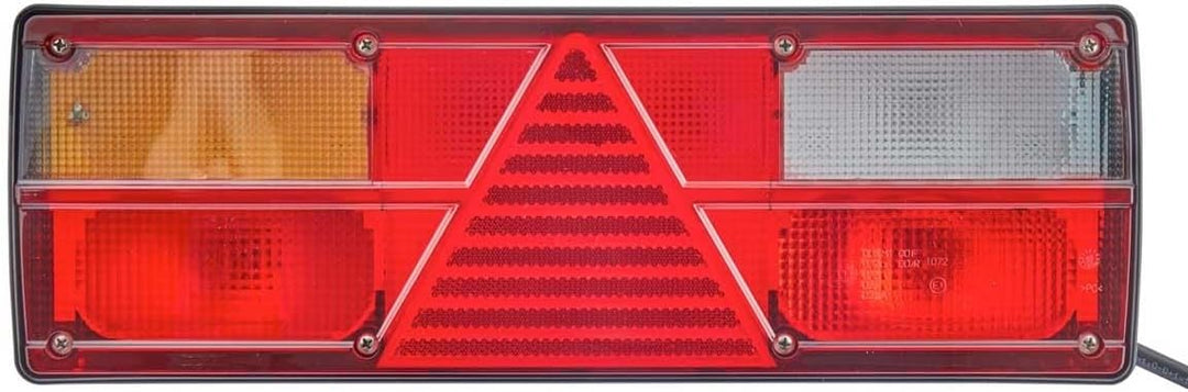 HELLA - Heckleuchte - EasyConn I - Glühlampe - 24V - Anbau/geschraubt - Lichtscheibenfarbe: mehrfarb