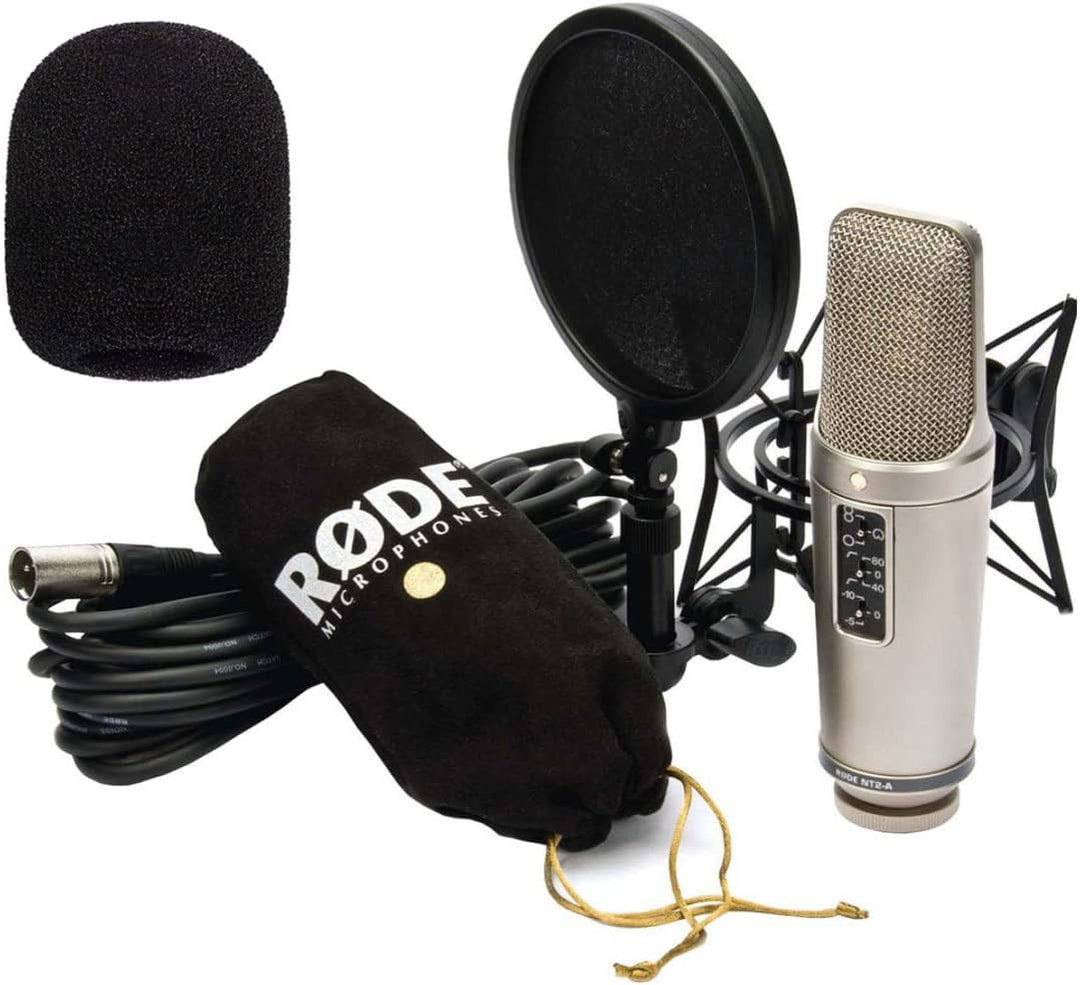 Rode NT2-A Kondensator-Mikrofon Set + MS106 keepdrum Mikrofonständer