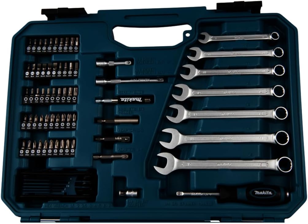 Makita E-06616 Werkzeug-Set 120-tlg Single Einzelbett, Single Einzelbett
