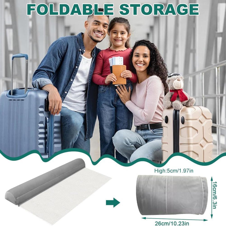 Rausfallschutz Aufblasbar, 125cm Rausfallschutz Bett Reise Klappbar, Tragbar Bettgitter Rausfallschu