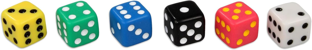 Betzold 82054 - Würfelkoffer mit 162 Würfeln - Würfel-Set Spielwürfel Zahlenwürfel Schule Nocolor, N