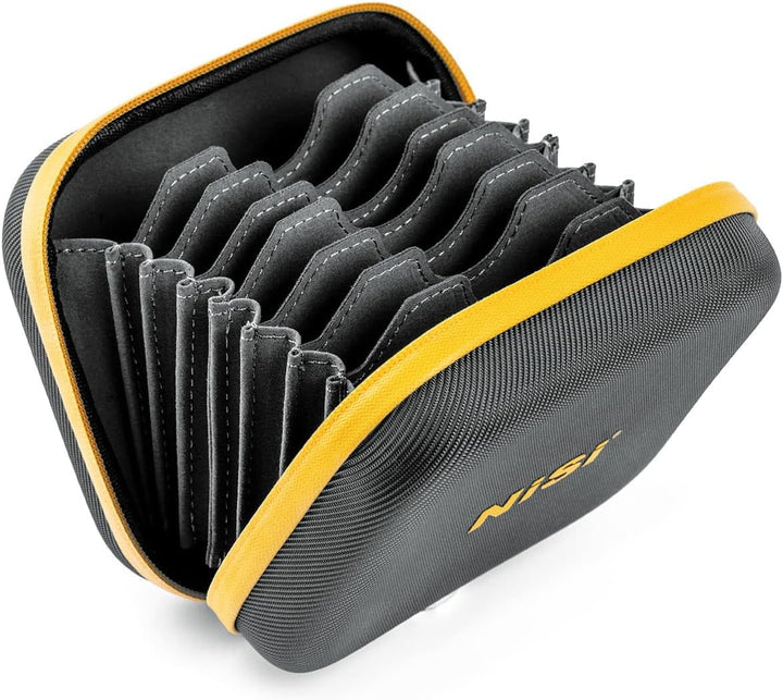 NiSi Caddy II Round Filtertasche Filter Pouch - Filter Tasche für 8 Zirkulare Filter bis zu Max 95 m
