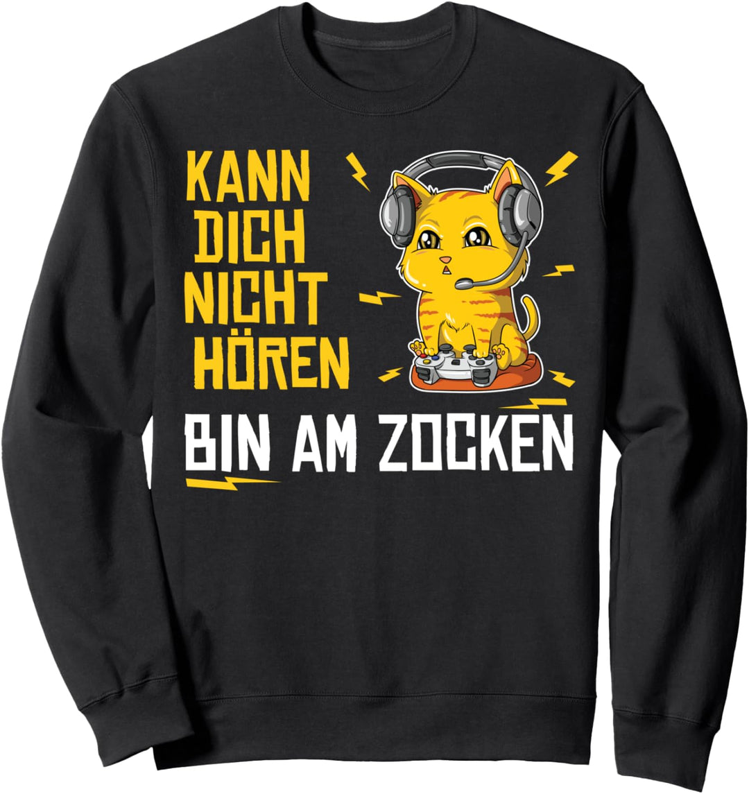 Gamer Jungen Gaming Herren Mann Lustig Kinder Zocken Zocker Sweatshirt