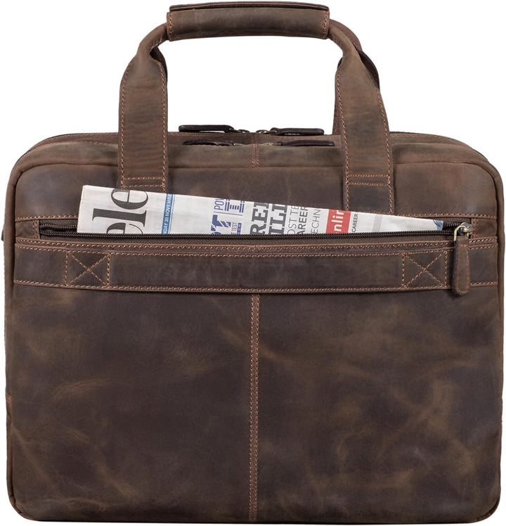 STILORD 'Experience' Vintage Lehrertasche Leder gross für Herren Damen XL Aktentasche Business Schul
