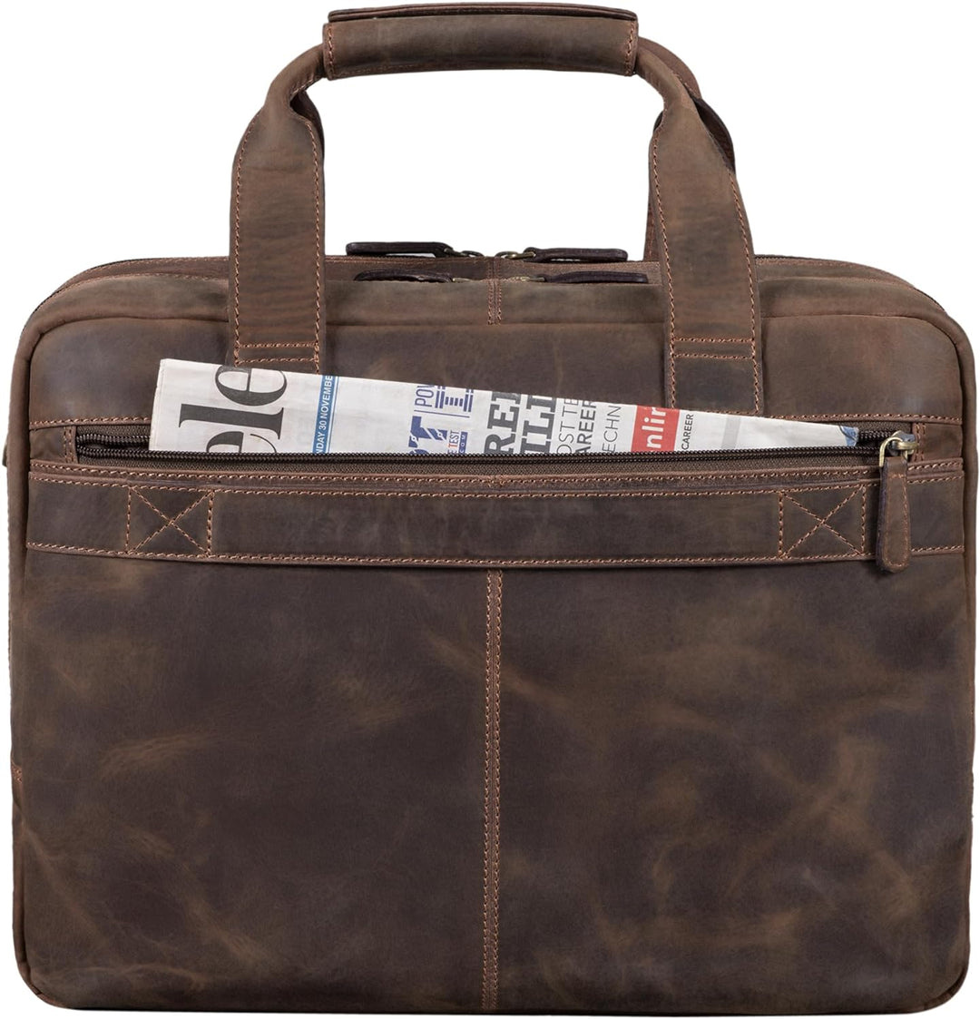 STILORD 'Experience' Vintage Lehrertasche Leder gross für Herren Damen XL Aktentasche Business Schul