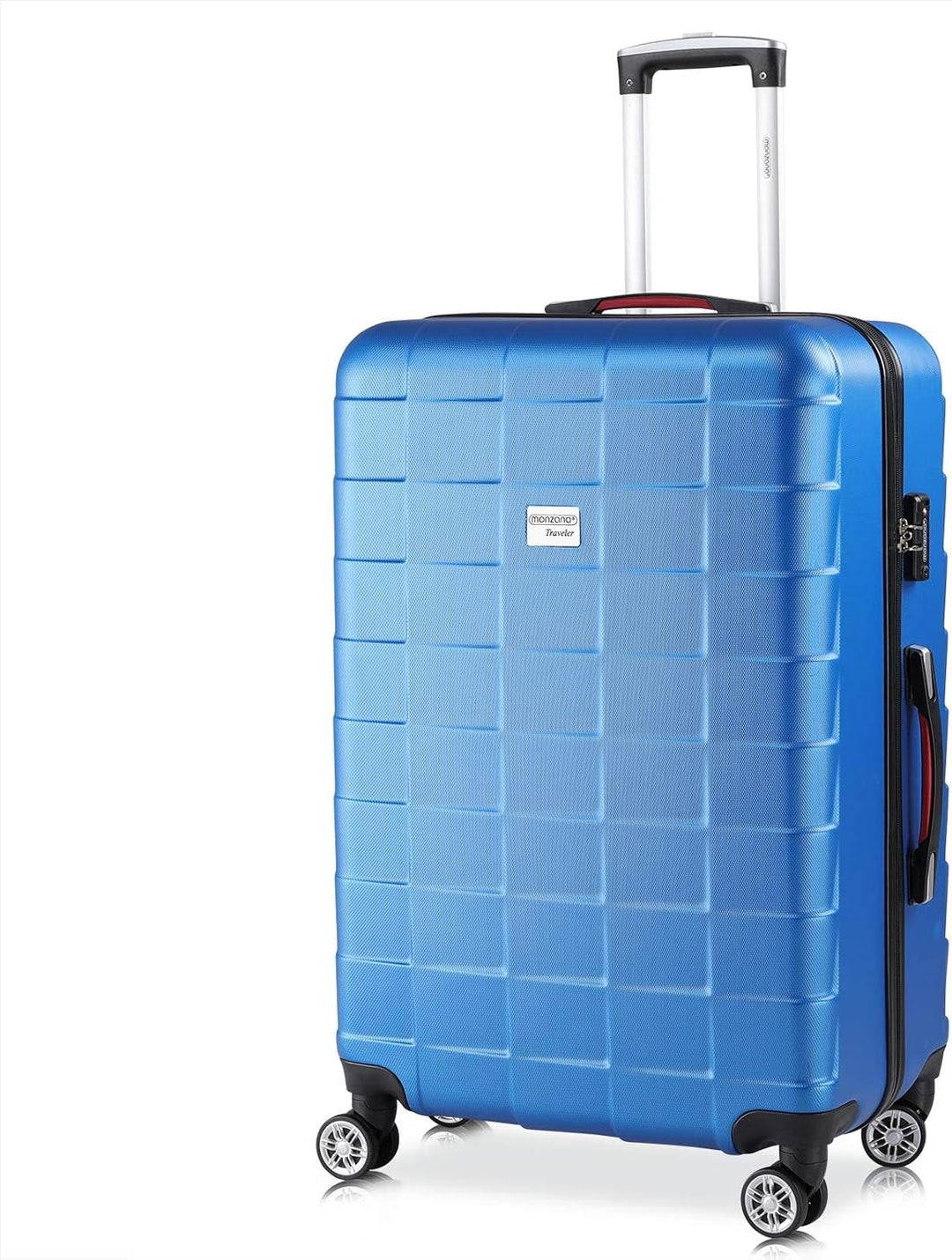 MONZANA® 2er Set Koffer Boardcase M, XL Gelgriffe TSA Schloss Reisekoffer Trolley Kofferset Handgepä