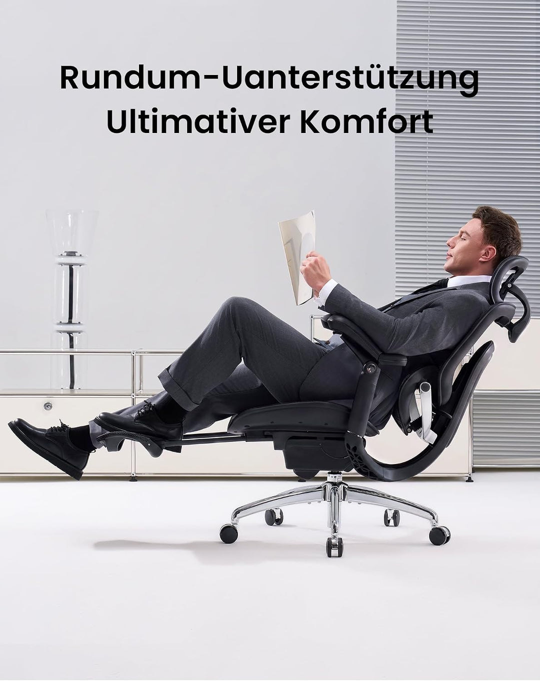 SIHOO Doro C300 Pro V2 Ergonomischer Bürostuhl, Adaptive Unterstützung | 8D Armlehnen, Atmungsaktive