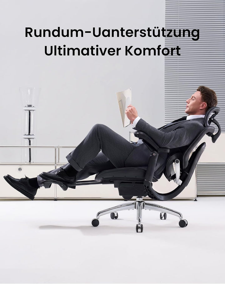 SIHOO Doro C300 Pro V2 Ergonomischer Bürostuhl, Adaptive Unterstützung | 8D Armlehnen, Atmungsaktive