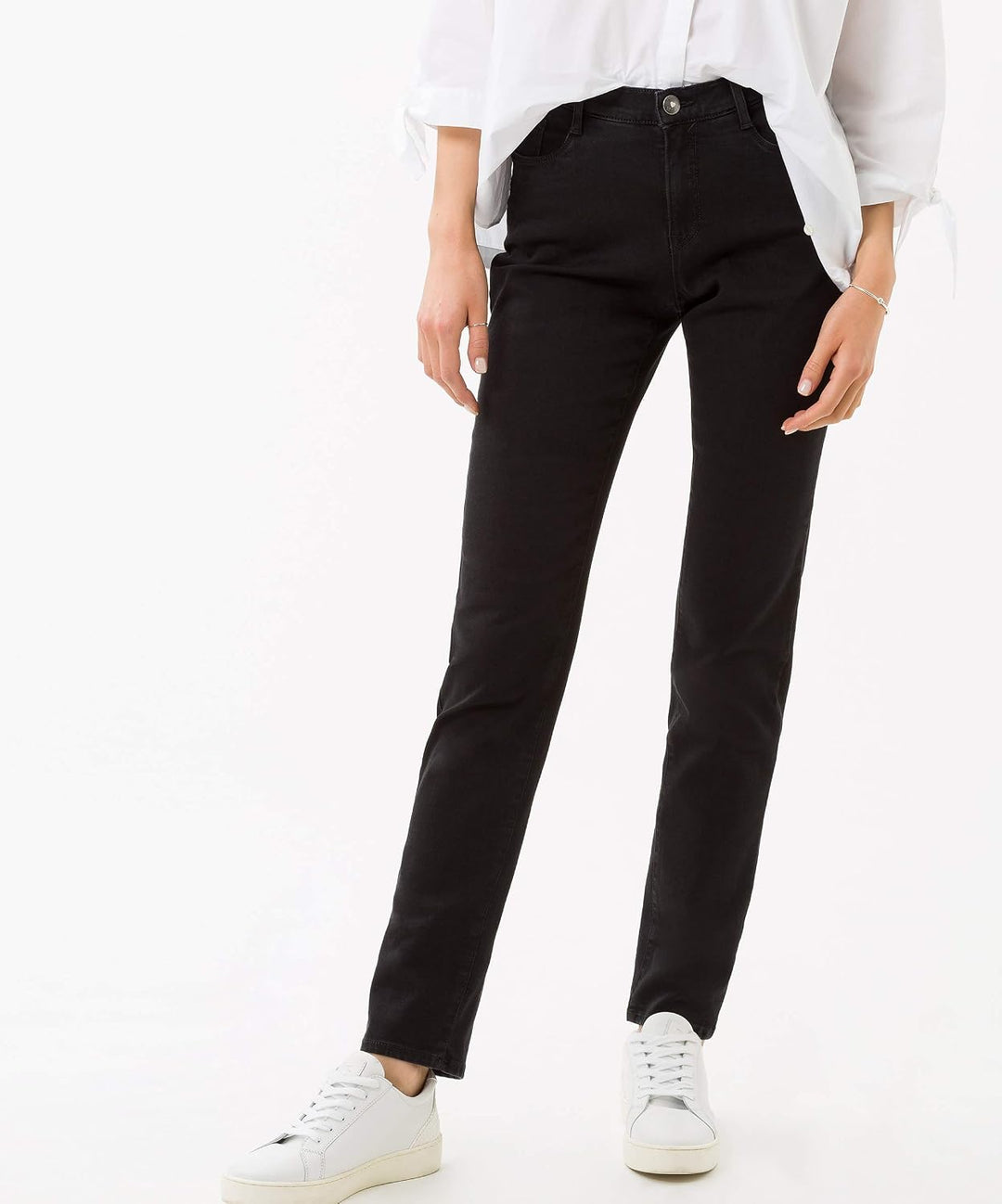 BRAX Damen Style Mary Soft Denim Stretch Jeans 26W / 30L Clean Black, 26W / 30L Clean Black