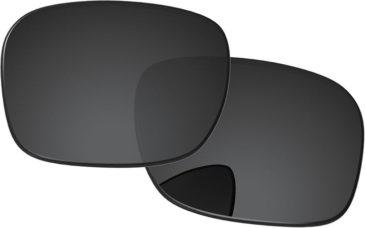 PapaViva Ersatzlinsen für for Oakley Holbrook OO9102 Pro+ Black Grey Polarisiert, Einfarbig Schwarz