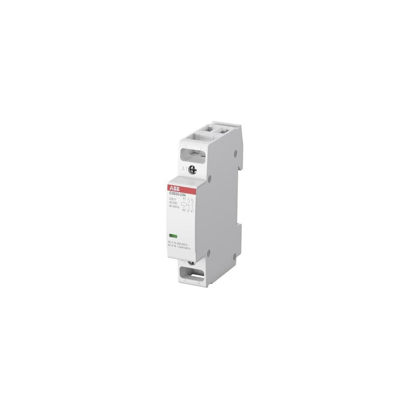 ABB Installationsschütz 20 A, 1S/1Ö, ESB20-11N-06, 230V ABB Installationsschütz, weiss