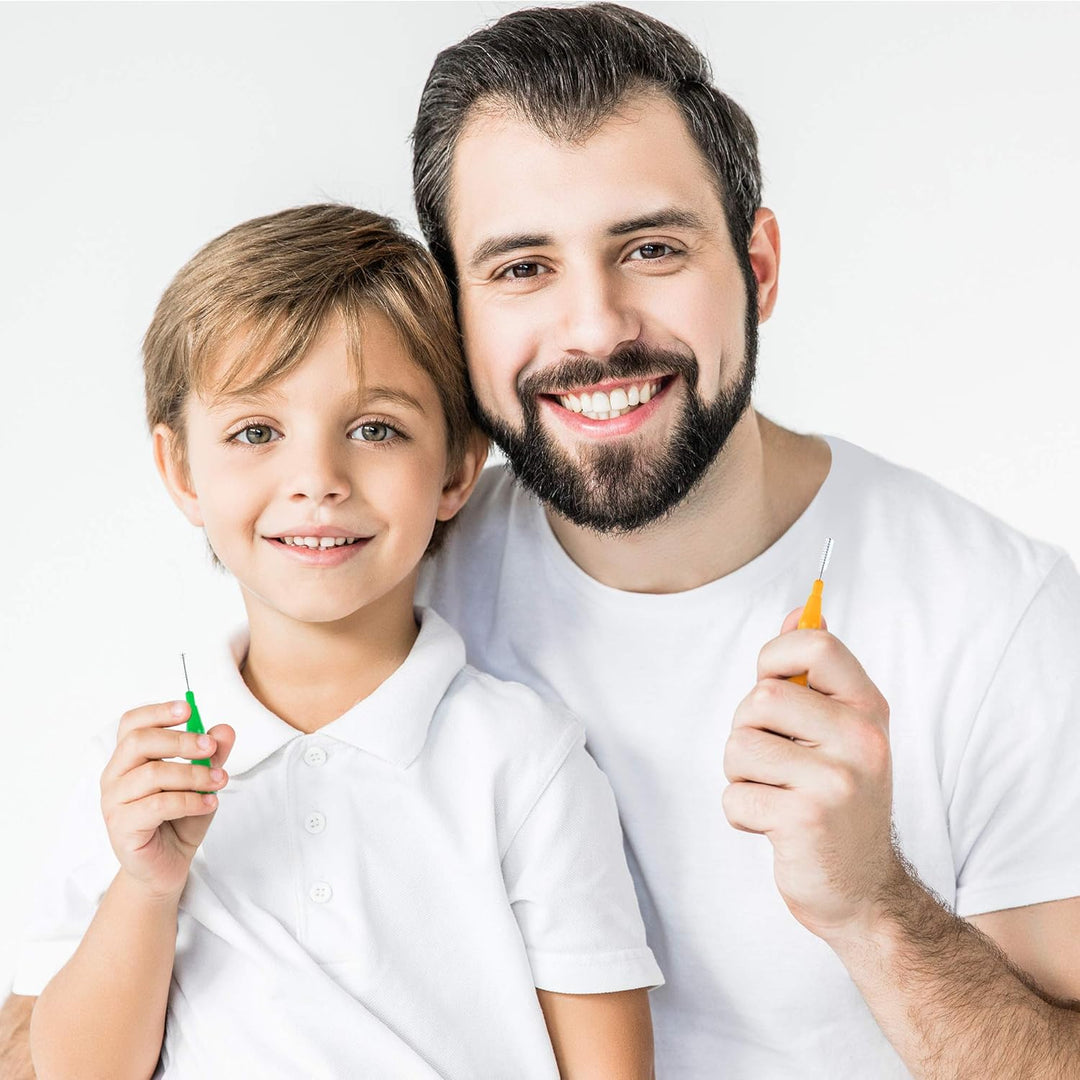 100 Stück Interdentalbürste Zahnstocher Dental Zahnseide Kopf Mundhygiene Interdentalbürste Zahnseid