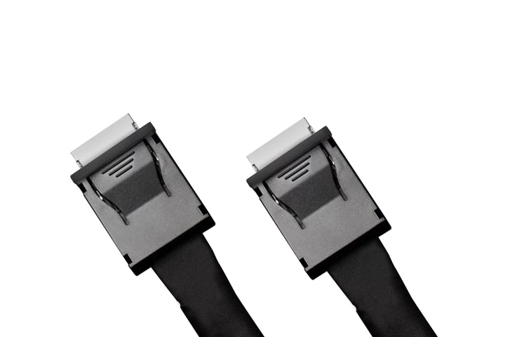 ICY DOCK SlimSAS 8i SFF-8654 zu 2x OCuLink 4i SFF-8611 Kabel 50cm schwarz Kabel SlimSAS 8i zu 2x OCu