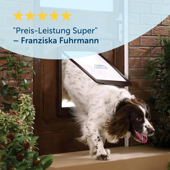 PetSafe Staywell Haustiertüre Original mit 2 Verschlussoptionen, Für Innen- und Aussentür, Für Hunde