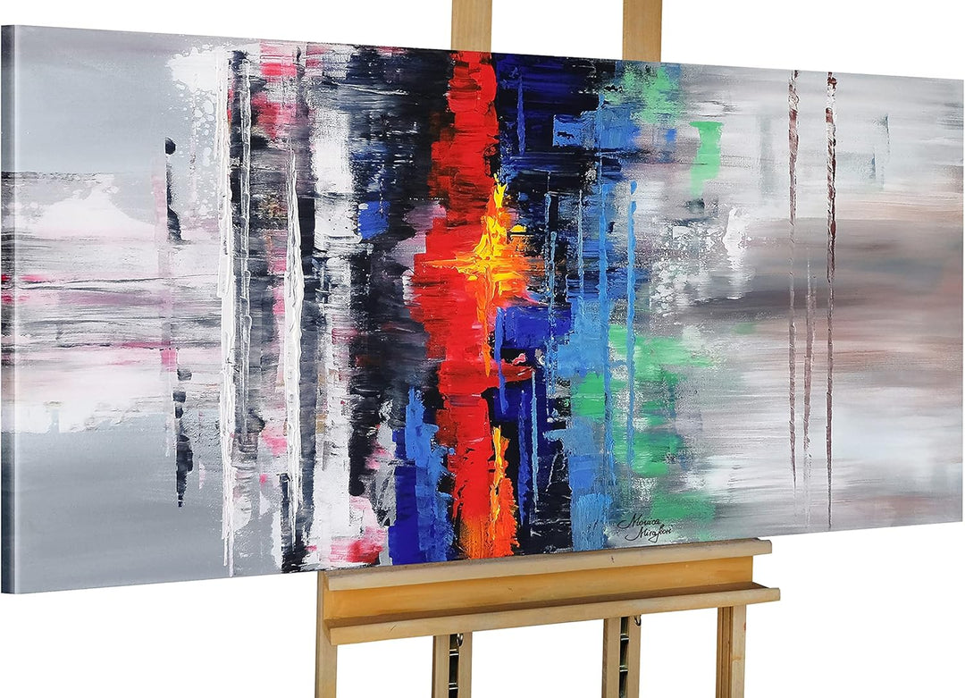 Monica Mirafiori I 100% HANDGEMALT I Gemälde Energy 100x50cm | Gemälde Handgemalt | Acrylgemälde | S