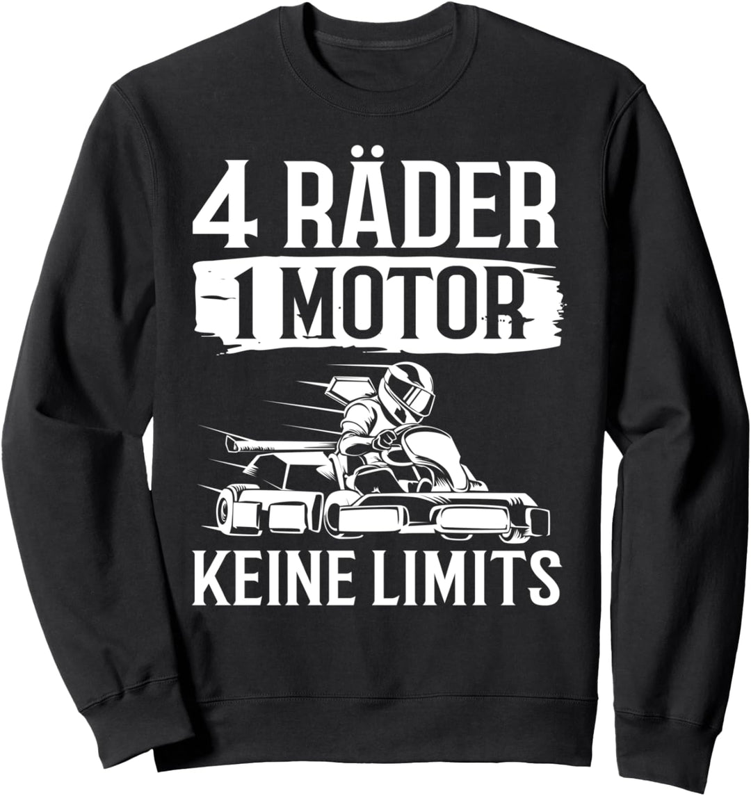 Rennsport Deko Kartfahrer Rennkart Design Gokart Racing Sweatshirt