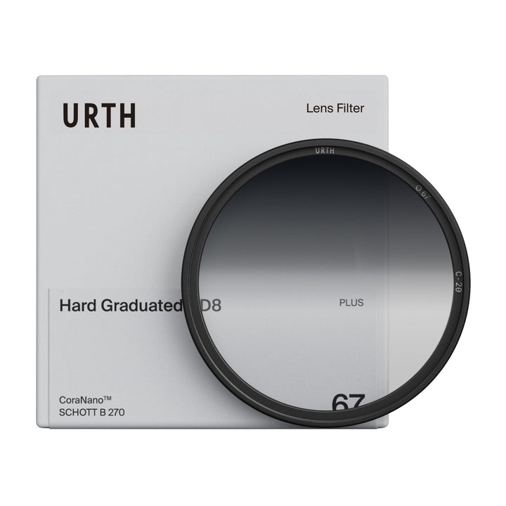 Urth 72 mm Grauverlaufsfilter Hard ND8 GND Filter (Plus+) 72mm, 72mm