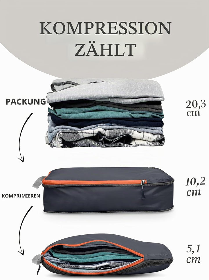 TRIPPED Travel Gear Kompression Verpackung Würfel Set für Carryon Travel-leicht dauerhaft Veranstalt