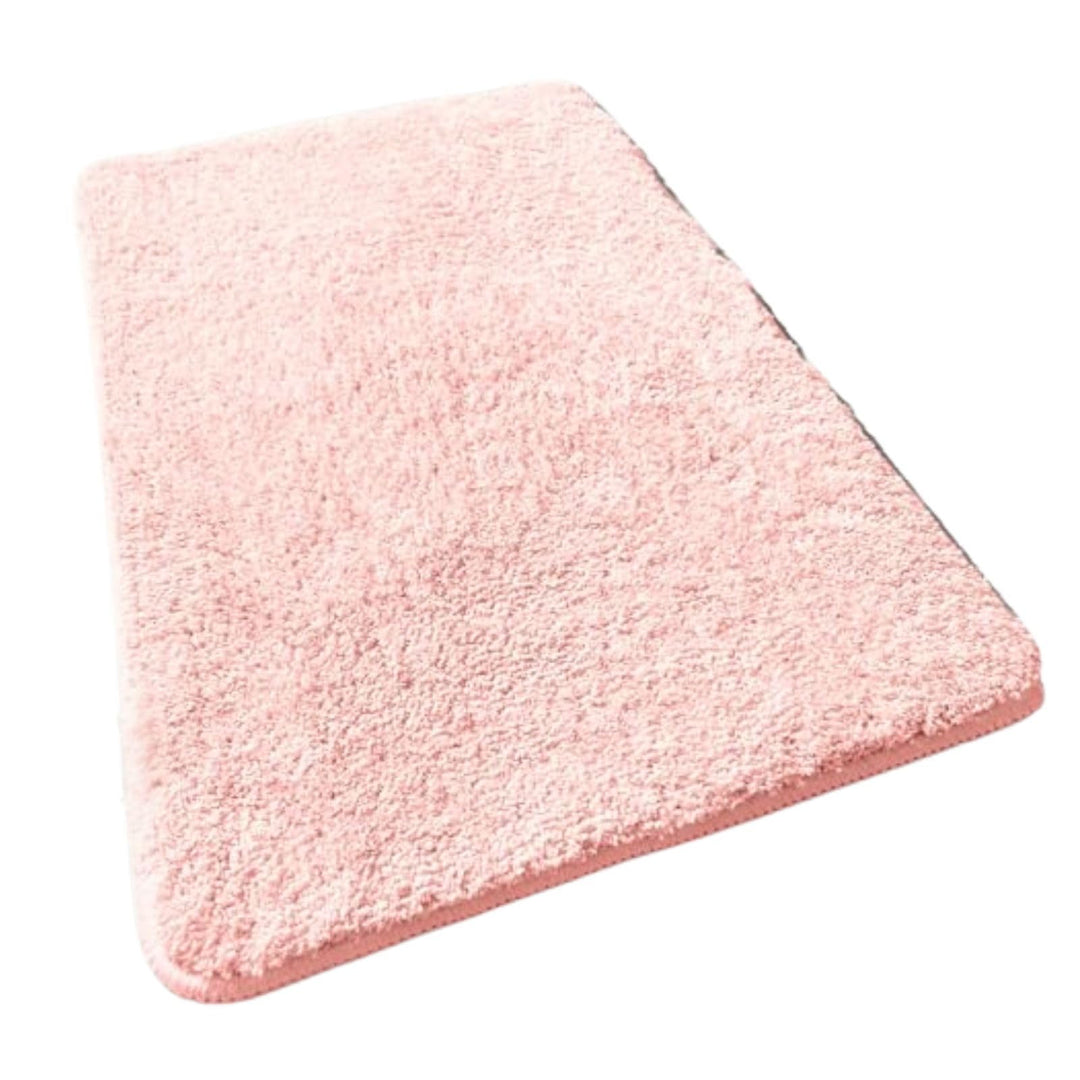 casa pura Badematte Rosa weicher, Flauschiger Badezimmerteppich in Shaggy Optik, Badvorleger rutschf