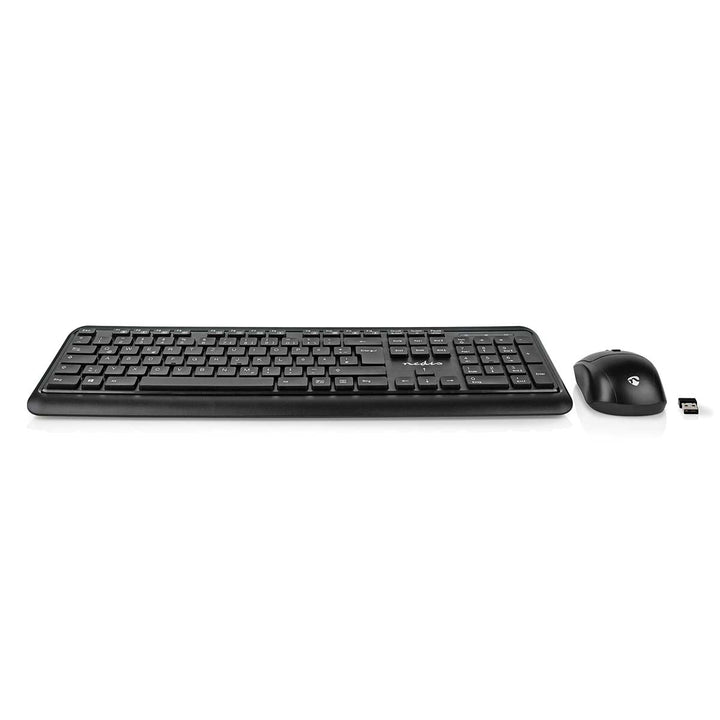 Nedis KBMCW100BKDE Maus und Tastatur-Set | Wireless | Maus- und Tastaturverbindung: USB | 800/1200 /