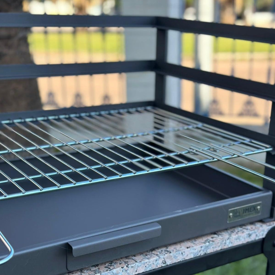IMEX EL ZORRO 71472.0, Grillschublade mit verzinktem Grillrost, 57 x 41 x 35 cm,