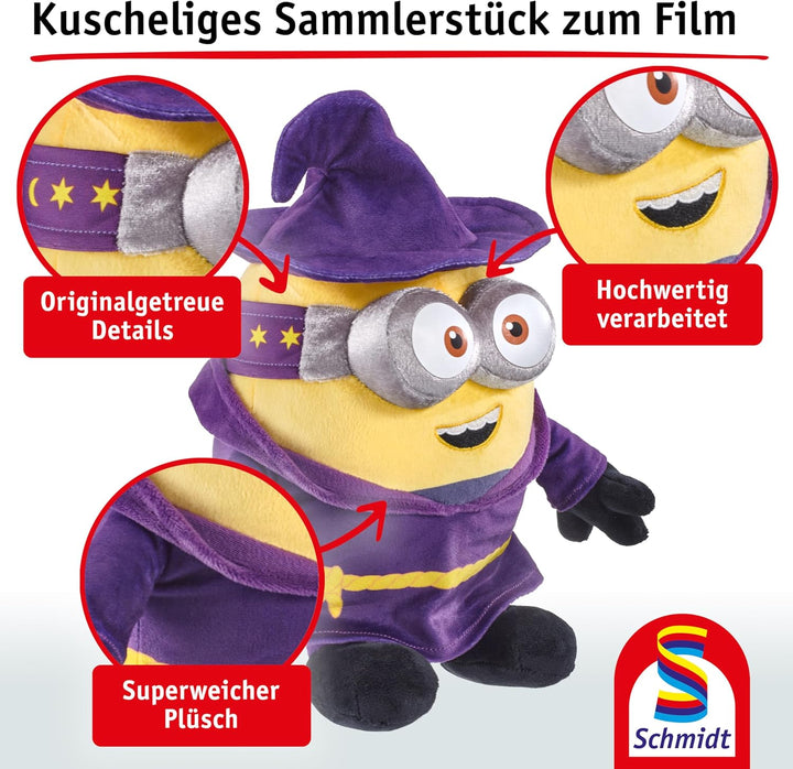 Schmidt Spiele 42877 Minions, Wizard, 29 cm Plüschfigur, Wizard