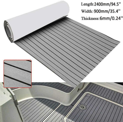 240cm x 90cm x 6mm Eva-Schaum Deckbeschläge für Boote Yacht Marine Bodenbelag Rutschfester Teppich M