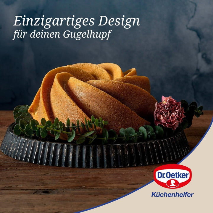 Dr. Oetker Guglhupf Twist ⌀ 24 cm – Gugelhupfform aus der Serie Back-Kunst – Backform mit Antihaft-E