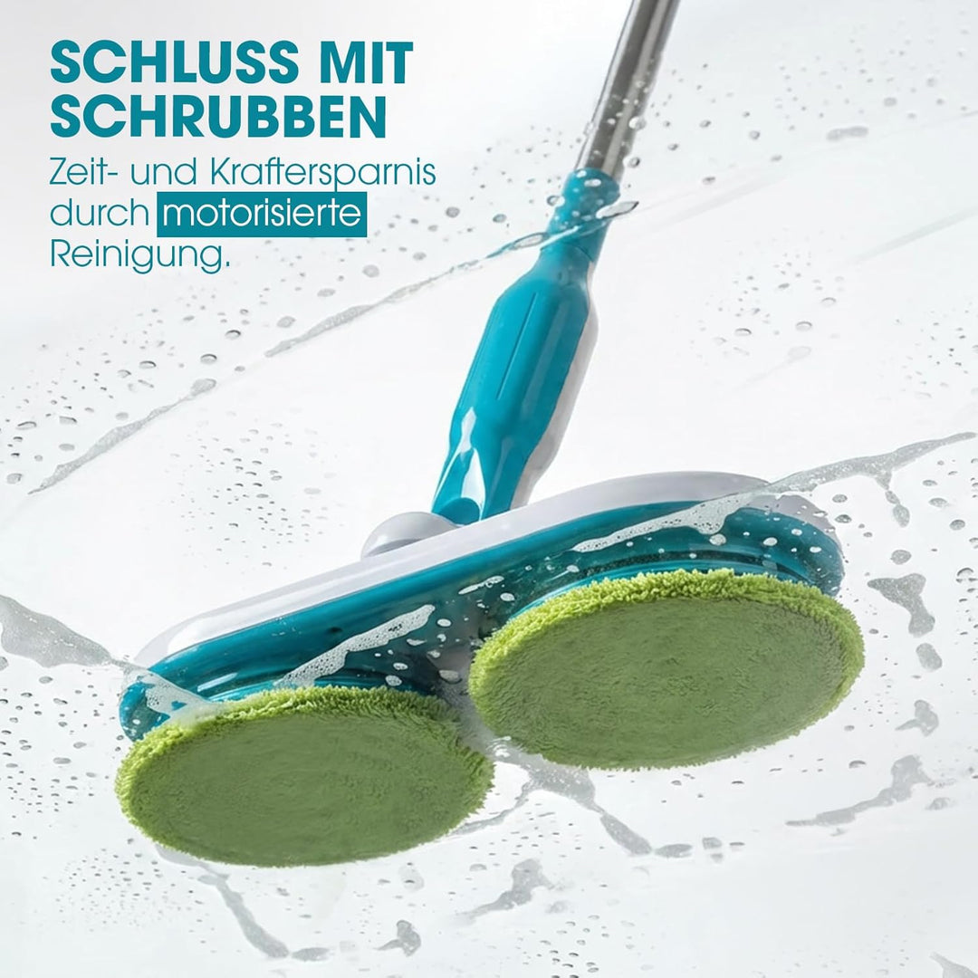 Hurricane Floating Mop elektrischer Bodenwischer – Akku Wischer zum mühelosen Wischen, Schrubben und