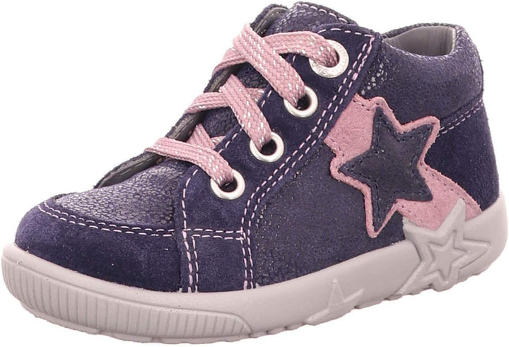 Superfit Baby Mädchen Starlight Sneaker, Blau Blau Lila 80