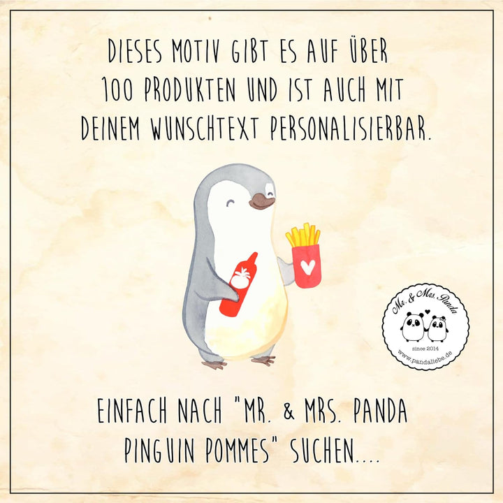 Mr. & Mrs. Panda tablett für Bett Pinguin Pommes - Geschenk, Freund, Servier, Hochzeitstag, Holz, Ja