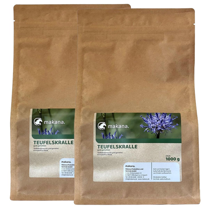 Makana Teufelskralle für Tiere, gemahlen (2 x 1 kg)