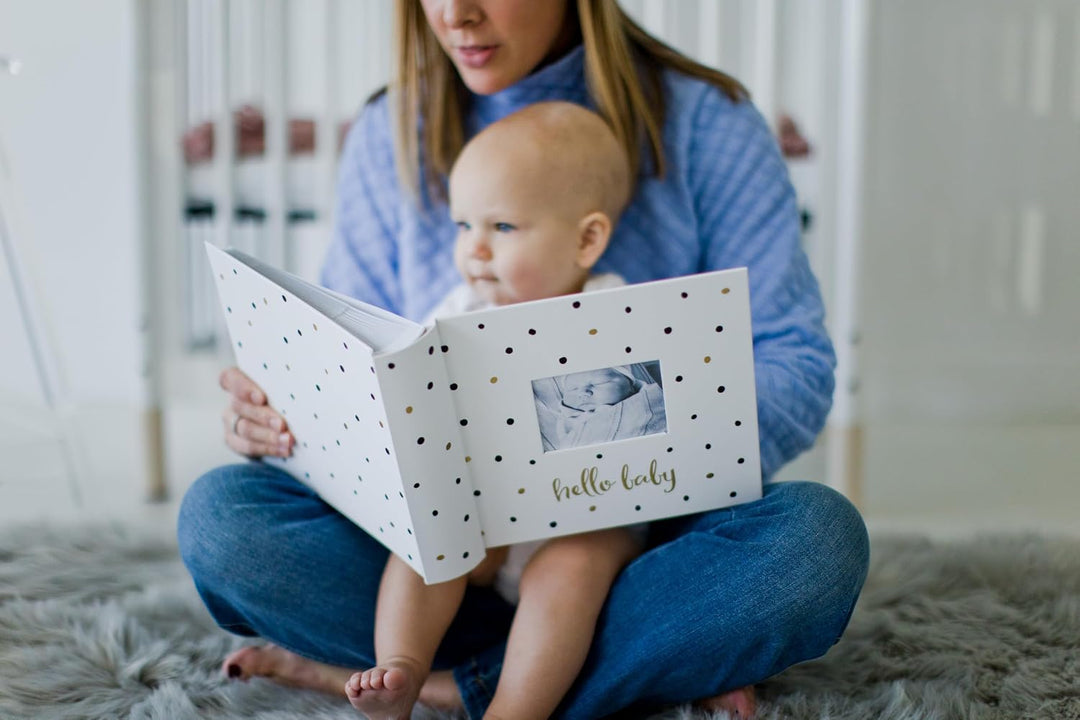 Pearhead Baby-Fotoalbum, Babybuch Andenken für frischgebackene und werdende Eltern, geschlechtsneutr